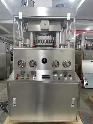 What are the key features of an effervescent tablet press?